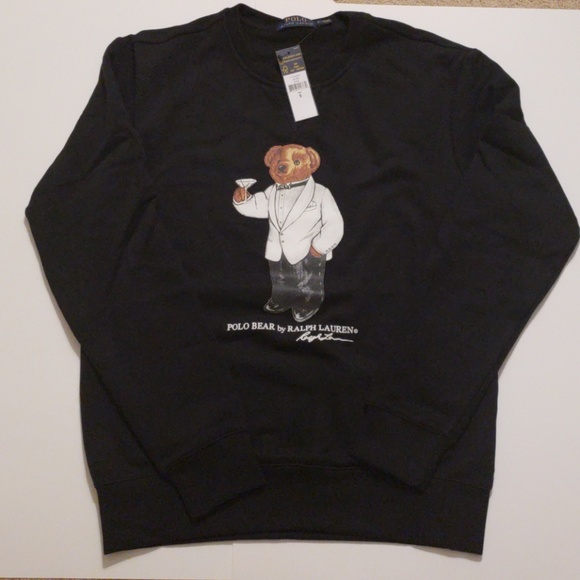 HP Polo Ralph Lauren Martini Bear Sweatshirt - Picture 4 of 8